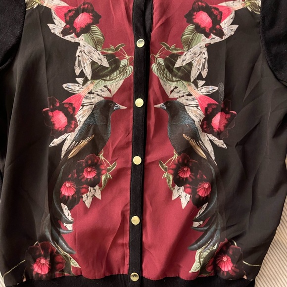 Ted Baker short Floral bird Cardigan - Picture 2 of 5